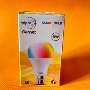 wipro WiFi Enabled Smart LED Bulb B22D 9-Watt (16 Million Colors + Warm White/Neutral White/White) (Compatible with Amazon Alexa and Google Assistant)