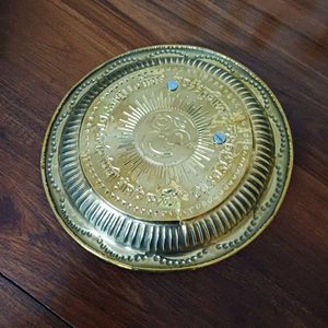 Golden colour Pooja Thali Set
