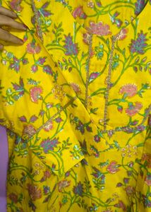 Floral Print Kurta