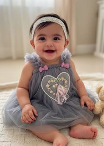 Cute Grey Tulle Dress