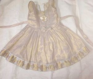Cream Golden Baby Dress