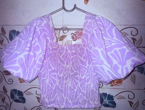 Floral Puff Sleeve Top