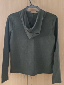 Olive Green Pullover Hoodie