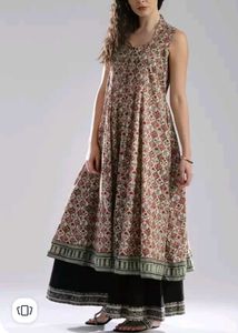 Fabindia Women Printed Cotton Anarkali Kurta