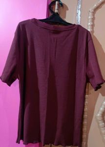 Burgundy Regular Top
