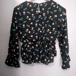 Floral Print Long Sleeve Top