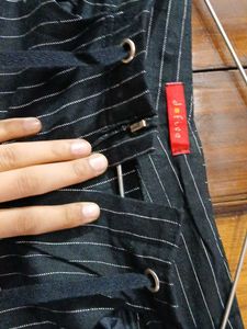 Thailand_Made Striped Black Pants