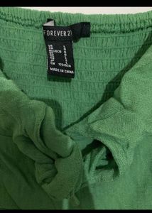 Green Button-Down Cami Dress