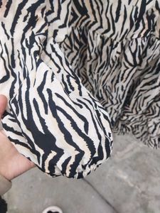 Chic Zebra Print Mini Dress(Unused)