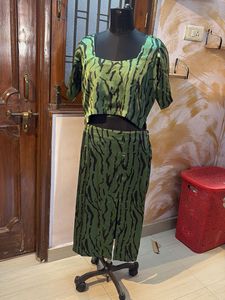 Green &amp; Black Co-ord Set