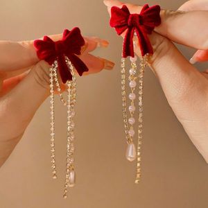 Velvet korean Bowtie Earrings🎀