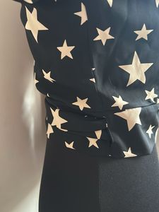 A Starry Wrap Crop Top