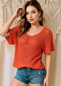 Coral Knit Top C