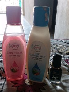 Ayur Skin Toner, Cleanser And Eyeliner