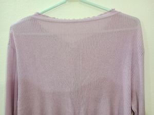 Lavender Lettuce Hem Top