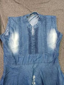 Denim Sleeveless Dress