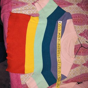 Trendy Crop Top Multicolour