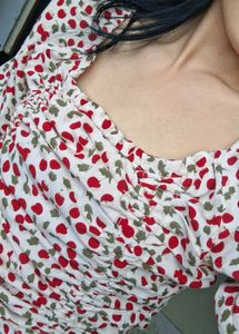 Floral Cinched Crop Top