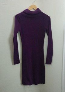 Purple bodycon Knit Dress