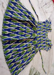 💙💚Ikkat Frock For Kids