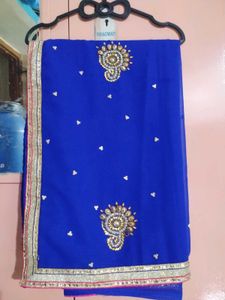 Elegant Blue Saree 💙