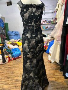 Elegant Black Lace Gown