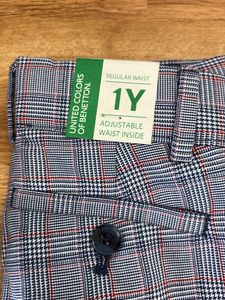 New- Boy&#39;s Plaid Trousers