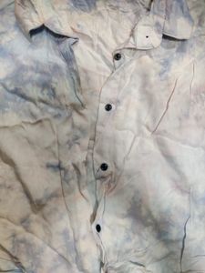 Tie Dye Crop Shirt Top