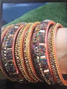 Set Of 4 Beaded Bangle