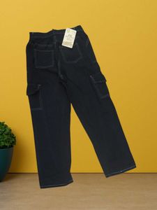 N@94 Size-28 Black Cargo Pants