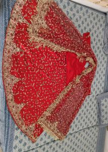 Red Embroidered Lehenga Choli