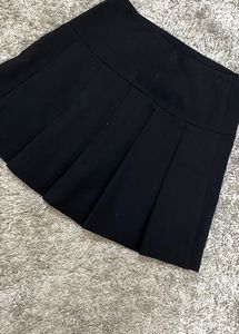 Black Pleated Skirt