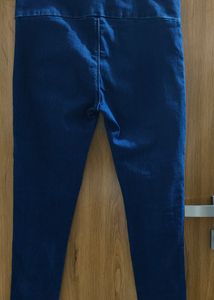 Skinfit Dark Blue Skin Fit Denim Jeggins