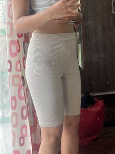 Ribbed Biker Shorts