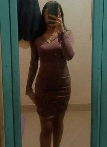 Brown Bodycon Dress