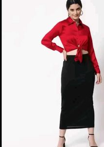 Red Party Wear Shirt