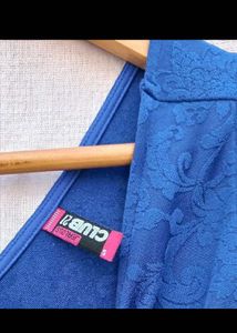 Blue Fit &amp; Flare Dress