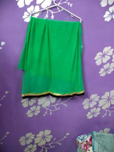 Green Embellished Ethnic Gown