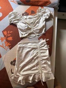 Silky Ivory Two-Piece Set
