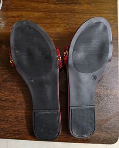 Maroon Designer Slippers. New And Tag Missing