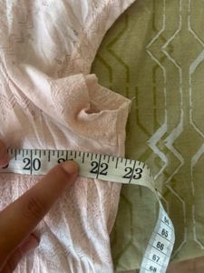 H&amp;M Self Design Pretty Peach Top