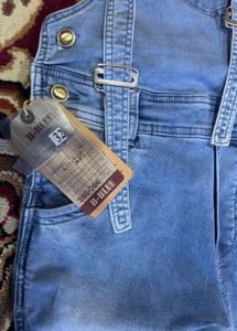 Denim Overalls Jump Suit