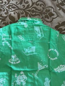 Lacoste Green Patterned Shirt