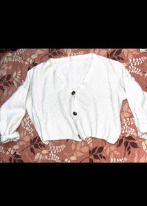 off white woolen top