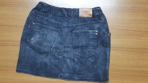 Cute Mini Denim Skirt Come A Little Above The Knee