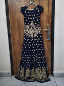 Elegant Navy Blue Maxi Dress