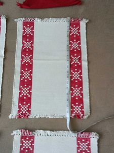 Set of 6 table mat in six napkins