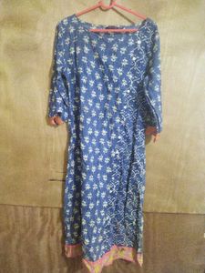 Blue Kurta For Woman