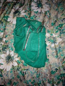New Mirror Work Nayra Cut Kurti Set