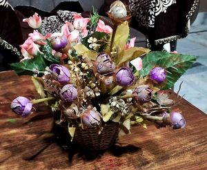 Flowers with Basket